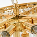 Ritz - Tech Gold Chandelier
